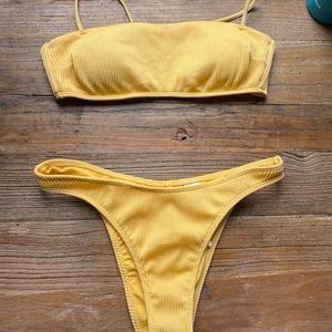 Yellow bikini